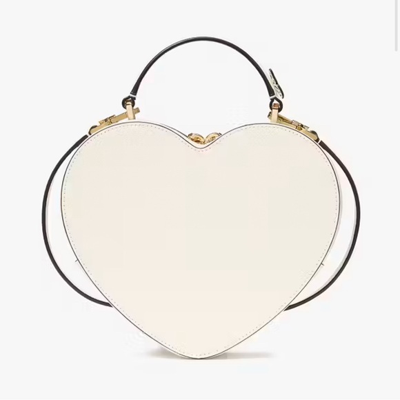 Kate Spade Love Shack Perforated Heart Crossbody Meringue - Picture 15 of 16